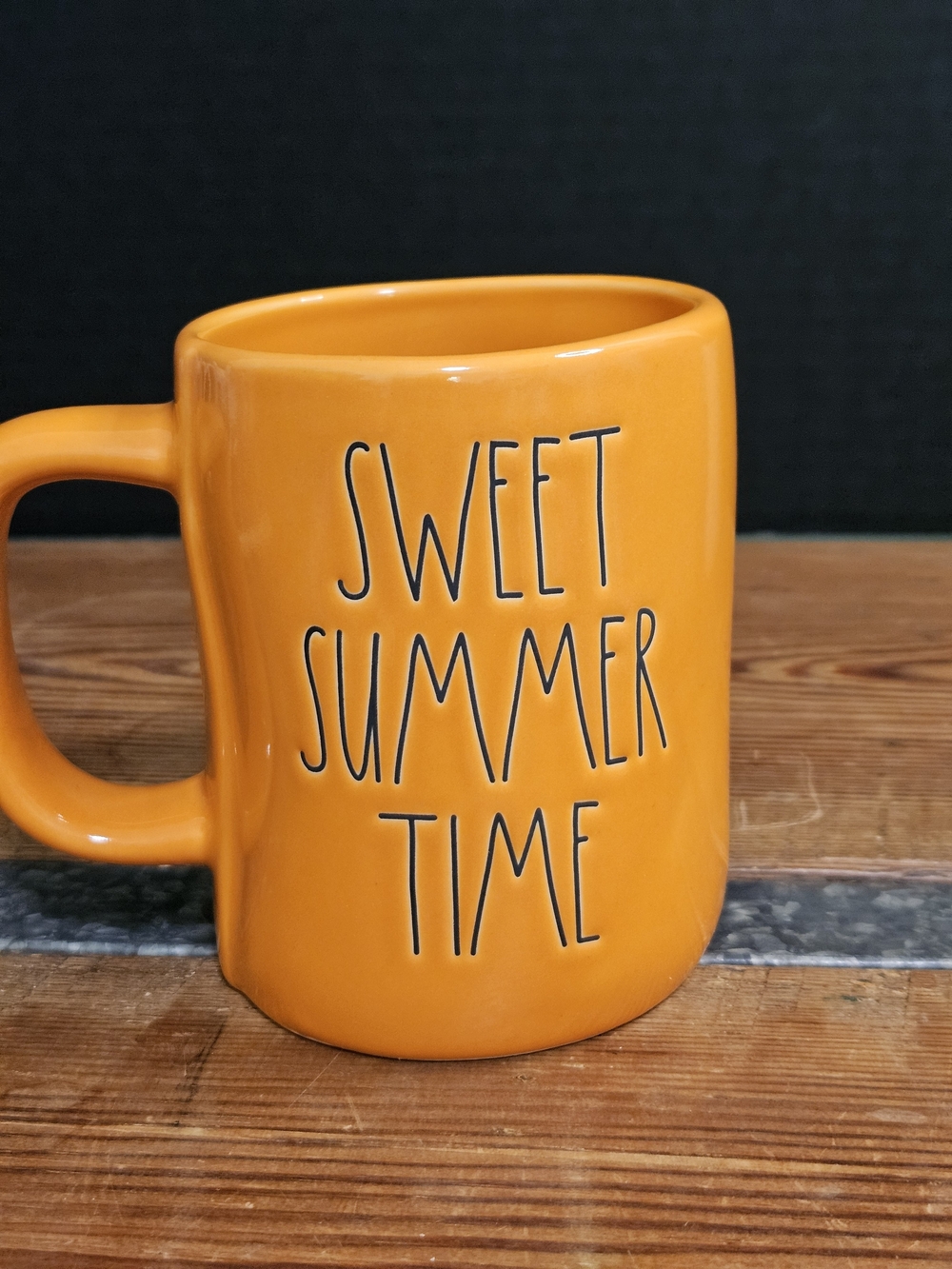 Rae Dunn Orange 'Sweet Summer Time' Ceramic Mug